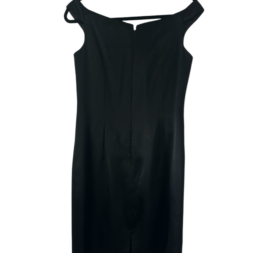 Helen Morley Elegant Black Floral Handcrafted Embroidered Dress Size 10 - Picture 8 of 8